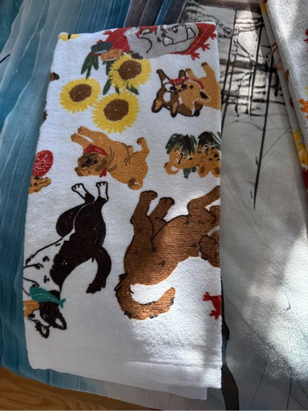 New Set of 4 Fall/Halloween Dog Hand Towels